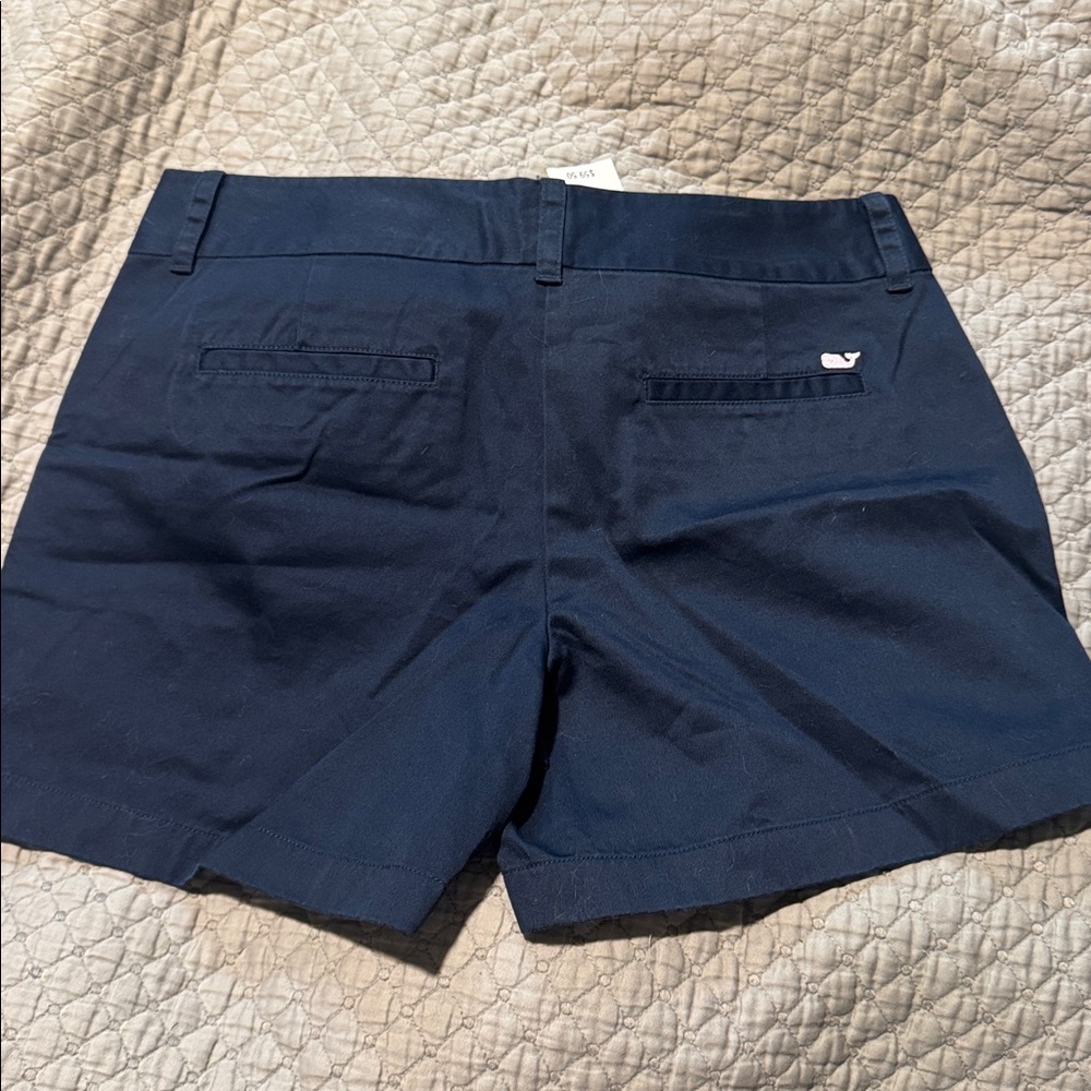 Vineyard Vines Navy Cotton Blend Women’s Shorts - Picture 4 of 4